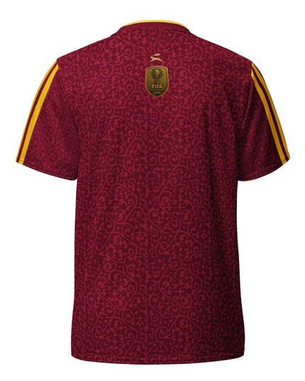 Rear view of the Maison Grozavu Monochrome Jersey Silhouette — back panel highlighting the moisture-wicking performance fabric in a structured athletic cut