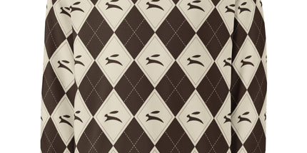 Hare Argyle Sweatshirt in cocoa and bone argyle, front view