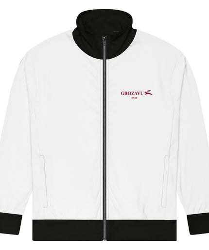 Grozavu track jacket in 308 g/m2 recycled polyester, full zip, relaxed fit