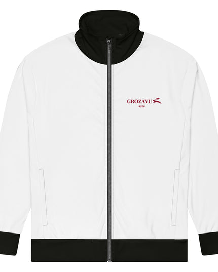 Grozavu track jacket in 308 g/m2 recycled polyester, full zip, relaxed fit