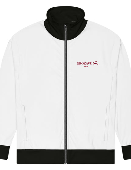 Grozavu track jacket in 308 g/m2 recycled polyester, full zip, relaxed fit