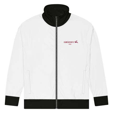 Grozavu track jacket in 308 g/m2 recycled polyester, full zip, relaxed fit