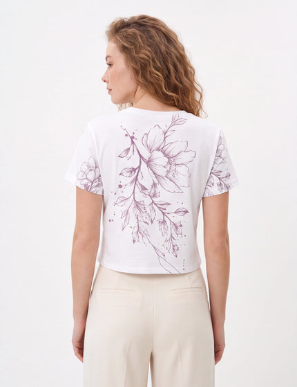 All-Over Print Crop Tee