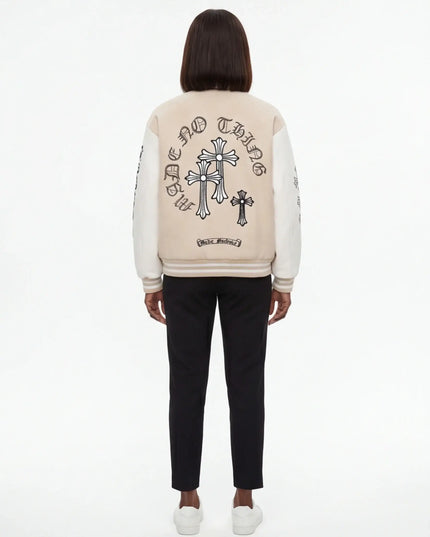 Rear view of the Maison Grozavu Sable Jacket Silhouette in jacket — showing the sophisticated hardware.