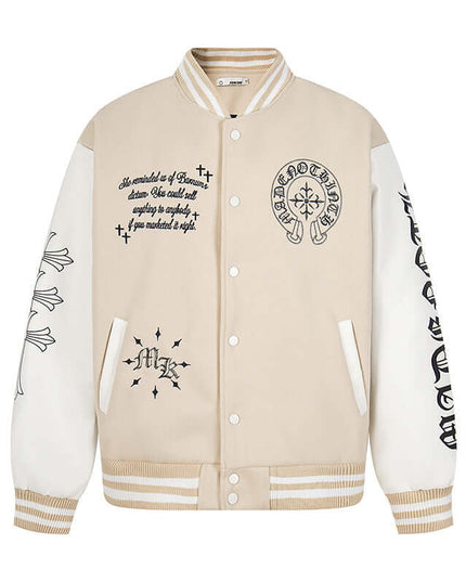 Front view of the Maison Grozavu Sable Jacket Silhouette in jacket — showing the refined stitching.