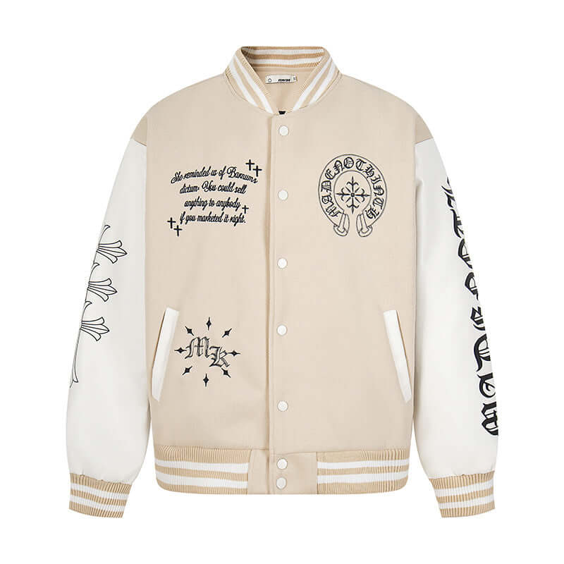 Front view of the Maison Grozavu Sable Jacket Silhouette in jacket — showing the refined stitching.