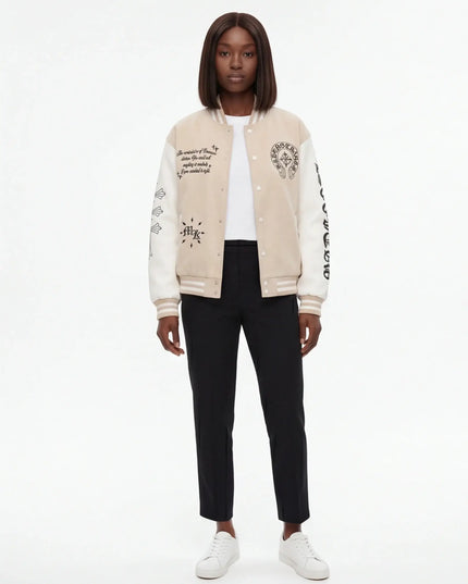 Front view of the Maison Grozavu Sable Jacket Silhouette in jacket — showing the robust construction.