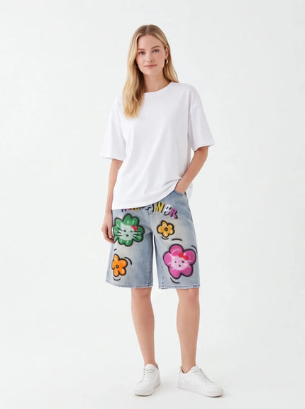 Shorts Relajados – con Textura Fina para una Estética Urbana