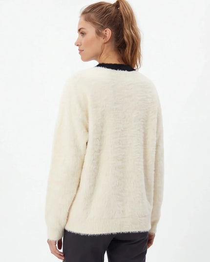 Maison Grozavu Slate Crewneck Edition in signature tone — front view showing the structured collar construction