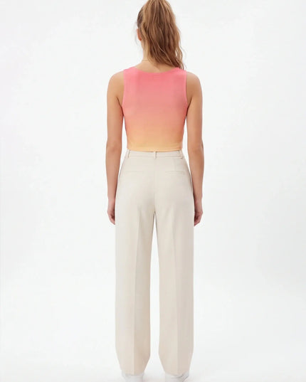 Rear view of the Maison Grozavu Flint Crop Top Structure in fashion — showing the sophisticated hardware.