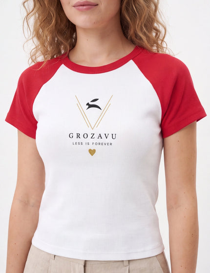 Women’s micro rib raglan baby tee