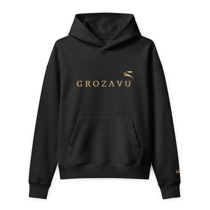 Grozavu mid-weight hoodie in 280 g/m2 organic cotton, double-lined hood