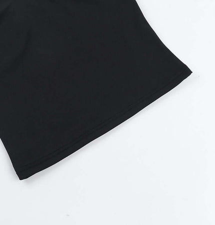 Patchwork Lace Camisole Top – Slim Fit close-up of the hem detail showcasing its elegant design and smooth fabric texture.