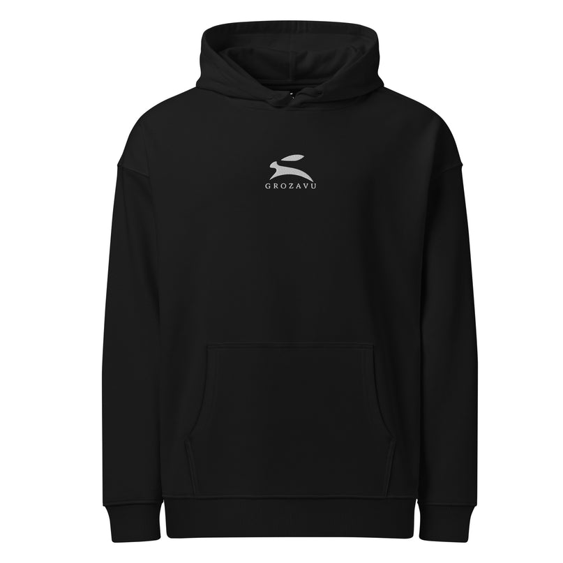 Grozavu organic hoodie with suede finish in 350 g/m2 organic cotton