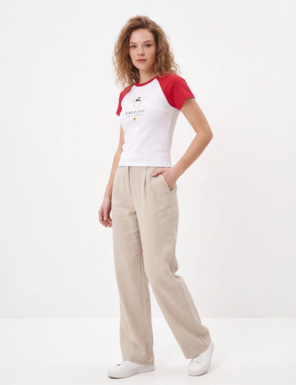 Women’s micro rib raglan baby tee