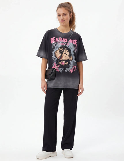 Tricou oversized fin