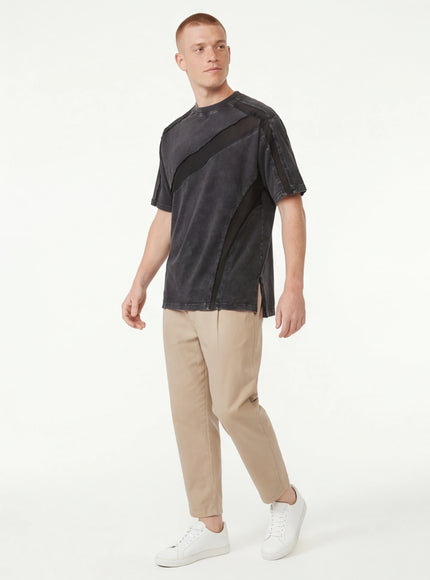 T-shirt déstructuré d'été à manches courtes avec coupe parfaite