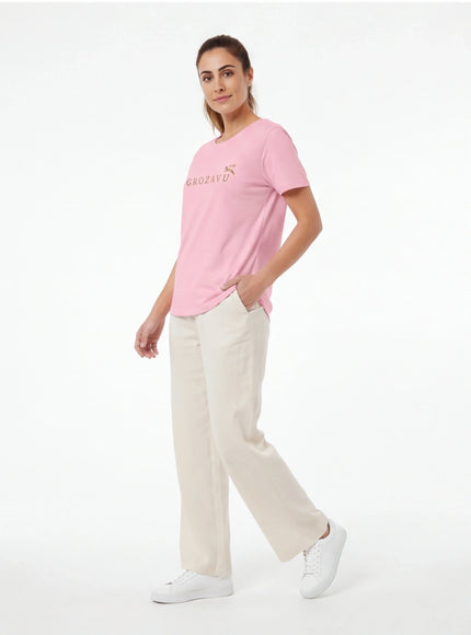 Exklusives T-Shirt – aus hochdichtem Stoff mit modernem Design