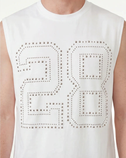 Phantom Tank Silhouette — fabric surface detail highlighting the weave density and colour depth in neutral