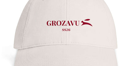 Grozavu low-profile cotton cap with classic curved peak and metal clasp