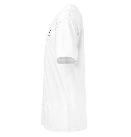 Cotton Heritage MC1082 Premium Tee side view showcasing the shirt's design and structure.