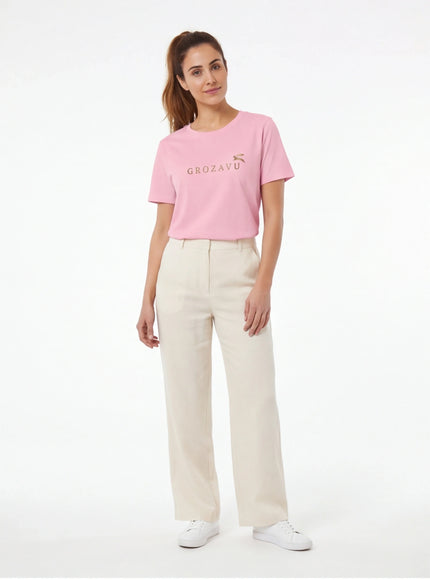 Exklusives T-Shirt – aus hochdichtem Stoff mit modernem Design