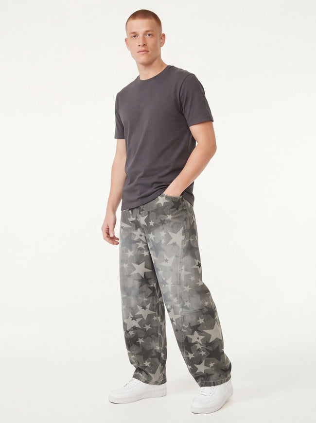 Pantalones con Estampado de Estrellas