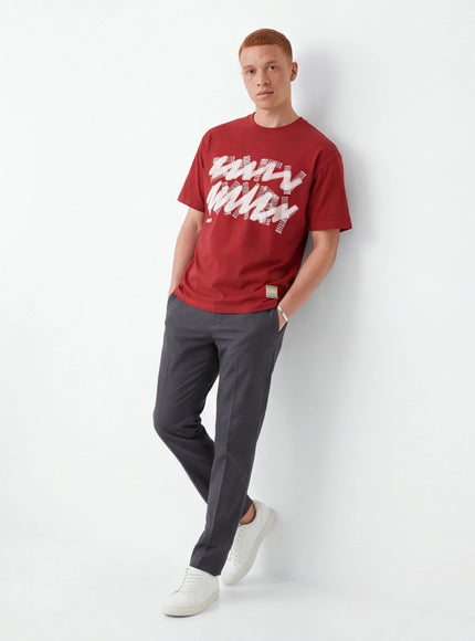 Refined T-Shirt – from Luxury Twill with Modern Aesthetics