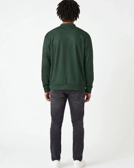 Rear view of the Maison Grozavu Ghost Jacket Cut in jacket — showing the sophisticated hardware.