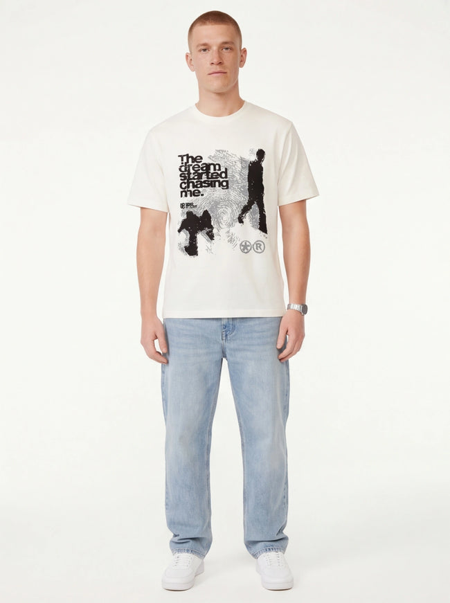 T-shirt a pannelli di taglio impeccabile firmata