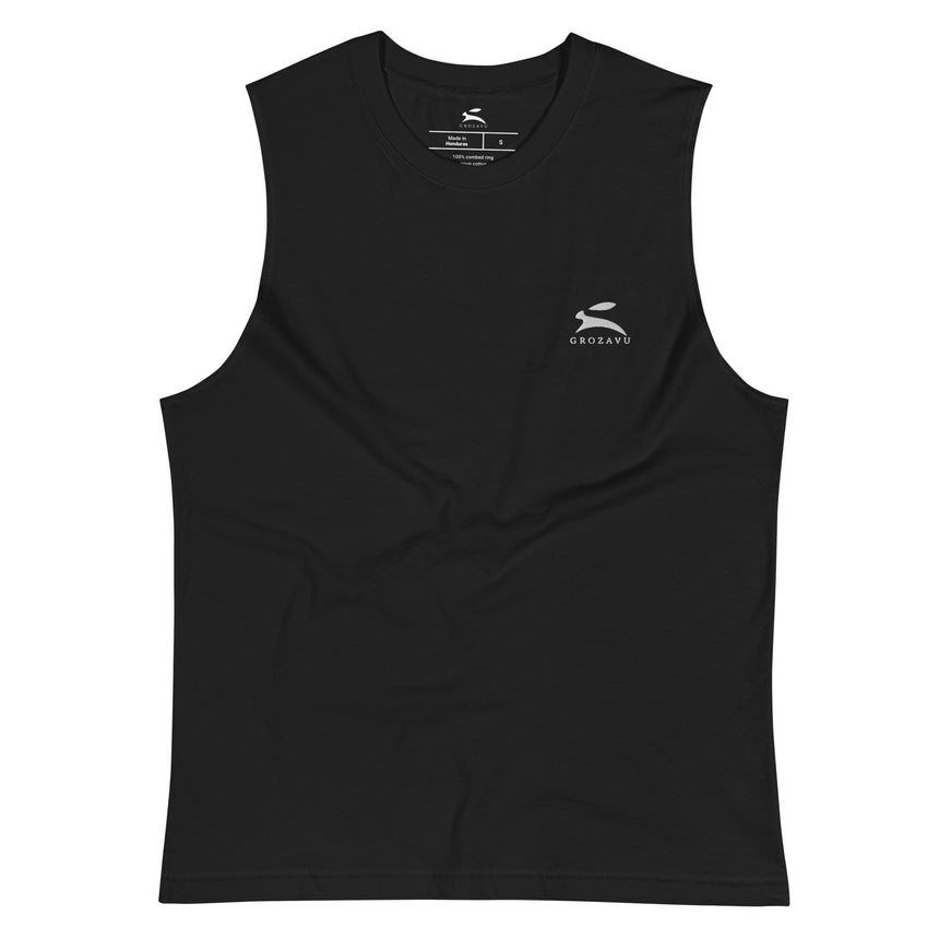 Grozavu sleeveless tee in 142 g/m2 Airlume combed ring-spun cotton