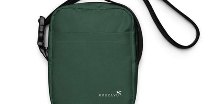 Front view of the Maison Grozavu Uncompromising Ash Bag in bag — showing the premium fabric texture.