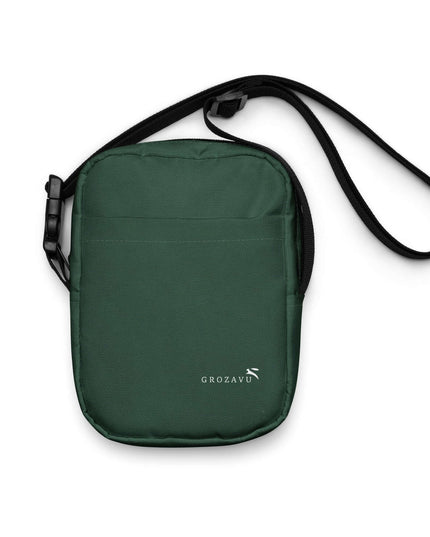 Front view of the Maison Grozavu Uncompromising Ash Bag in bag — showing the premium fabric texture.