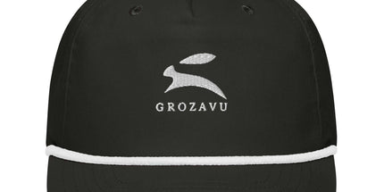 Front view of the Maison Grozavu Modern Ghost Cap in cap — showing the sleek silhouette.