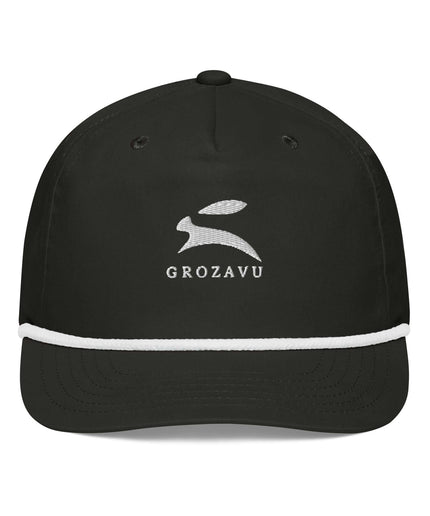 Front view of the Maison Grozavu Modern Ghost Cap in cap — showing the sleek silhouette.