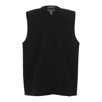 Back view of Distressed Sport Tank Top – Loose Fit, featuring a relaxed silhouette and sleeveless design.