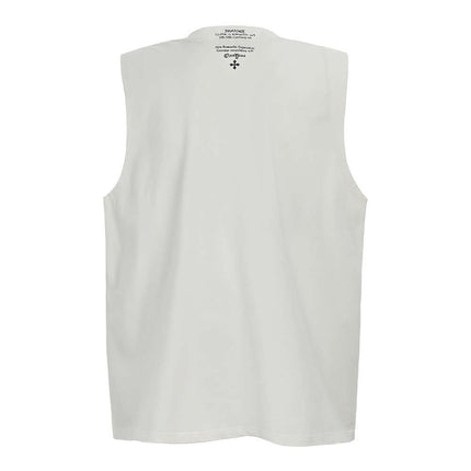 Distressed Sport Tank Top – Loose Fit back view, showcasing soft cotton fabric and clean design.