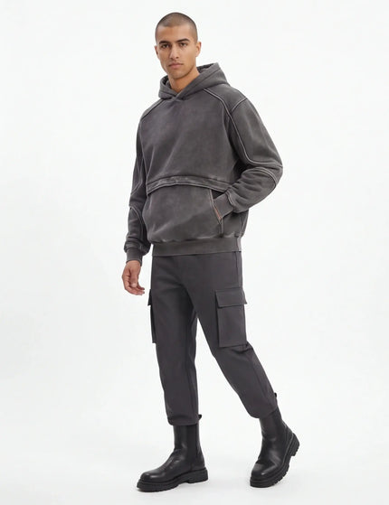 Sudadera con Capucha Esculpida Alta