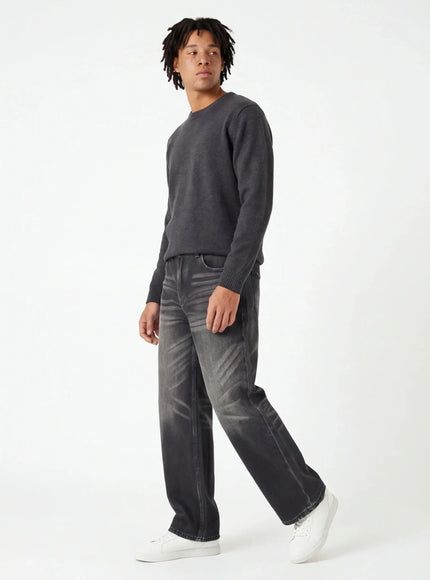 Jeans Relaxés – en Coton Peigné pour un Look Sophistiqué