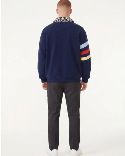 Rear view of the Maison Grozavu Classic Carbon Top in top — showing the effortless drape.