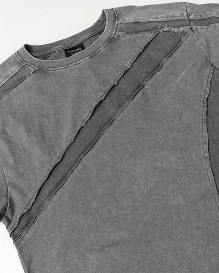 Detail shot of the Maison Grozavu Ivory Tee Structure in shirt — showing the sophisticated hardware.