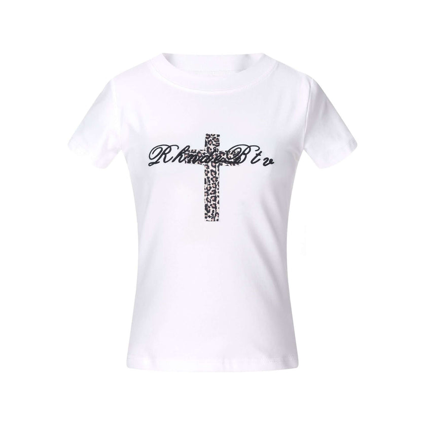 Maison Grozavu Minimalist Tee - Basalt Volume in neutral — front view showing the clean silhouette and premium fabric construction