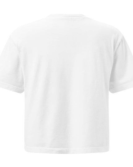 Maison Grozavu Stark Taupe Tee — rear view showing the back panel construction and White colourway hemline detail