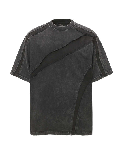 Front view of the Maison Grozavu Ivory Tee Structure in shirt — showing the relaxed fit.