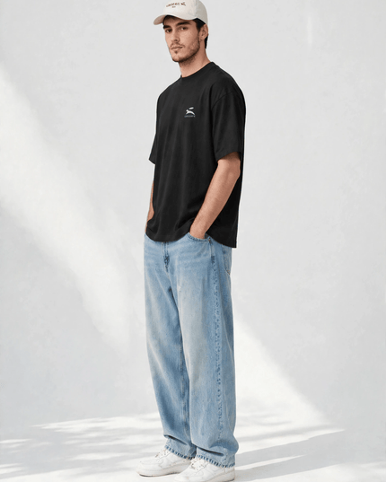 Editorial portrait wearing the low-profile cotton cap with curved peak