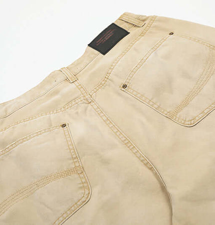 Elastic Waist Denim Shorts – Straight Fit back view with pocket details and clean design.