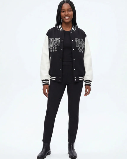 Front view of the Maison Grozavu Midnight Jacket Weave in jacket — showing the clean lines.
