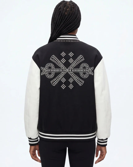 Front view of the Maison Grozavu Midnight Jacket Weave in jacket — showing the robust construction.