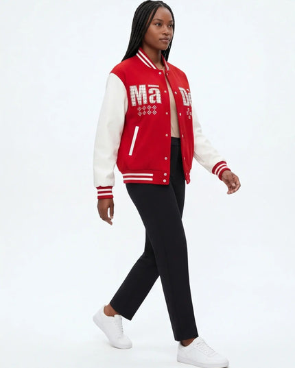 Front view of the Maison Grozavu Midnight Jacket Weave in jacket — showing the premium fabric texture.