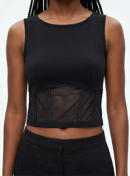 Avant-Garde Tank Top by Grozavu - On-Model View (Pos 3)